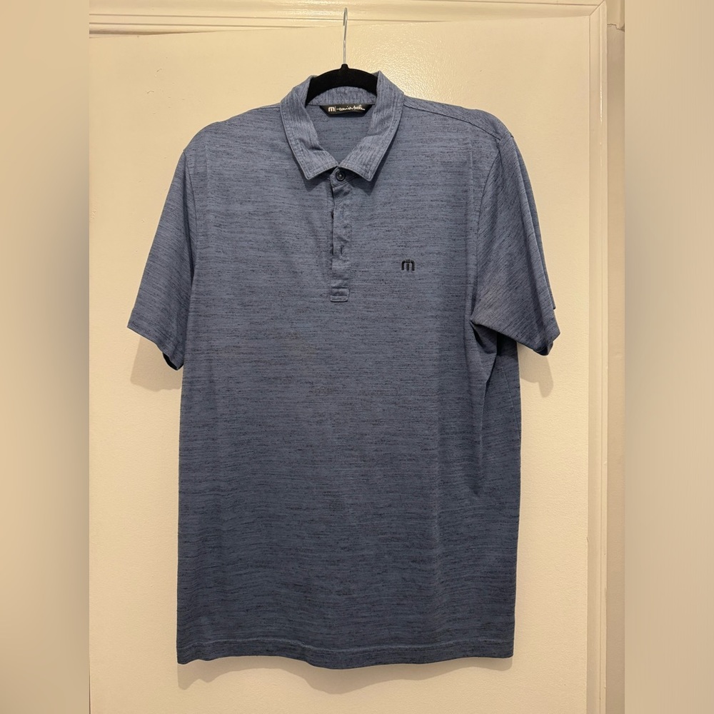 Travis Mathew Flying Tortilla Performance Polo Blue